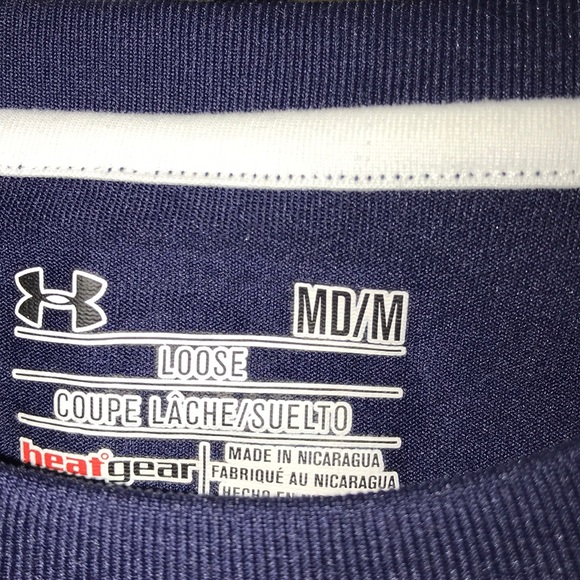 Men’s Navy Under Armour Tee. Navy. Gently used. - Picture 3 of 3